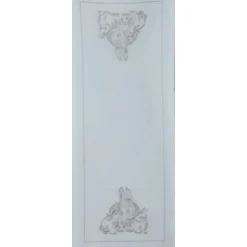 Mitteltischdecke mit zarter, filigraner Stickerei