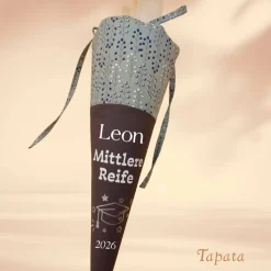 Mittlere Reife Realschulabschluss Schultüte - Oliv Blätter