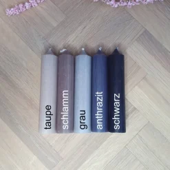 Mix & Match | Geschenkset mit 4 Kerzen | Kerzenfarbe + Wörter sind frei auswählbar | Kerzenset