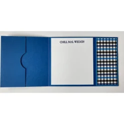 Männer Glückwunschkarte Geburtstagskarte  Geldkarte  Gutscheinverpackung  - Blau/Grau/Weiß