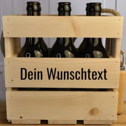 Männerhandtasche 6er natur, Bierträger, Vatertag, Geschenk, Flaschenträger, Grillabend, Party