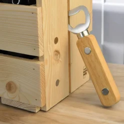 Männerhandtasche 6er natur, Bierträger, Vatertag, Geschenk, Flaschenträger, Grillabend, Party