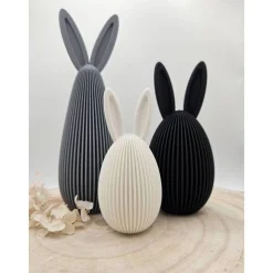 Moderne Osterhasen Deko 3D gedruckt – Minimalistische Hasenfigur im skandinavischen Stil