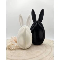 Moderne Osterhasen Deko 3D gedruckt – Minimalistische Hasenfigur im skandinavischen Stil