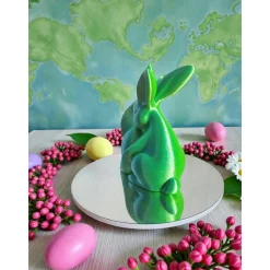 Moderne Osterhasen-Statue: „Harmonie im Nest“ – 3D-Druck Design-Deko