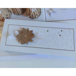 Moderner Adventskranz to go in Explosionsbox mit Sichtfenster, handgefertigt