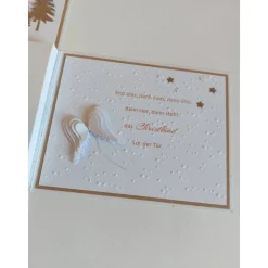 Moderner Adventskranz to go in Explosionsbox mit Sichtfenster, handgefertigt