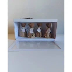 Moderner Adventskranz to go in Explosionsbox mit Sichtfenster, handgefertigt