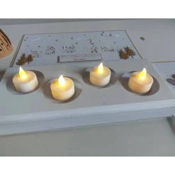 Moderner Adventskranz to go in Explosionsbox mit Sichtfenster, handgefertigt