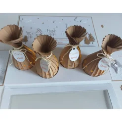 Moderner Adventskranz to go in Explosionsbox mit Sichtfenster, handgefertigt