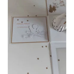 Moderner Adventskranz to go in Explosionsbox mit Sichtfenster, handgefertigt