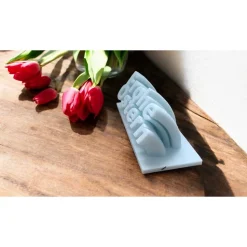 Moderner Schriftzug "Frohe Ostern" | 3D Druck Osterdeko mit Hasenohren | Osternest Highlight | Nachhaltiges PLA |