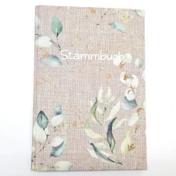 Modernes Stammbuch Eukalyptus – Elegantes, personalisierbares Stammbuch Standardformat
