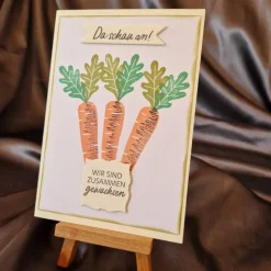 Mohrrüben - Da schau an ! - Wir sind zusammen gewachsen - Karte