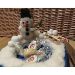 Motivschale " Schneemann ", zum Befüllen mit Leckereien