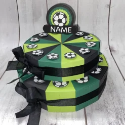 Motivtorte - Fussball - 1 oder 2 Stöckige Torte / 12 oder 24 Stück