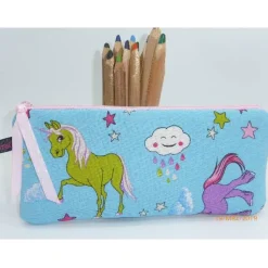 Mäppchen Einhorn, Stifteetui, Smartphonetasche, Schminktäschchen