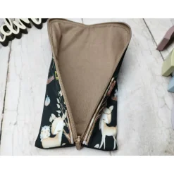 Mäppchen, Federmäppchen, Stiftetasche, kleines Täschen, Mappe, forest friends in 2 Größen