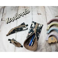 Mäppchen, Federmäppchen, Stiftetasche, kleines Täschen, Mappe, forest friends in 2 Größen