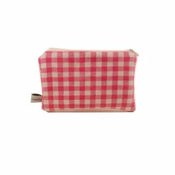 Mäppchen Täschchen Karo kariert türkis pink rosa Sterne Stern  handmade