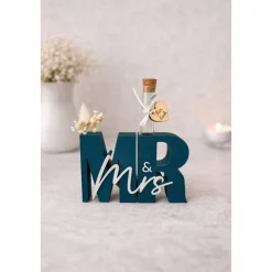 Mr. & Mrs. Aufsteller mit Reagenzglas als Geldgeschenk zur Hochzeit,Dekoration,Geschenkidee