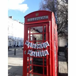 Mr & Mrs Girlande zur Hochzeit auf Wunsch personalisiert mit Wunschnamen Wimpelkette mit Namen