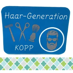 Mugrug, Tassenuntersetzer für Friseure, individualisierbar