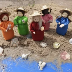 Muschel Kinder - Jahreszeitentisch - Blumenkind - Sommer