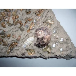 Muschelbild SANDLIEBE Collage aus Sand und Muscheln Geschenk zu Valentinstag Muttertag Herz Handarbeit  Badezimmerbild