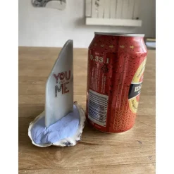 Muschelschiff You & me, Geschenk für Verliebte, Segelboot mit Spruch, kleines Mitbringsel