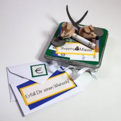 Mäuse Geldgeschenk Geschenkbox Wunschbox Geburtstagsgeschenk
