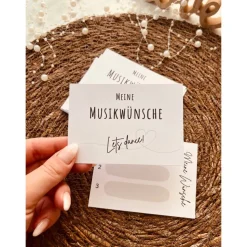 Musikwunschkarten - Let's dance | Hochzeit | Geburtstag | Unterhaltung Gäste