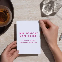 Mutmacher Karte Brustkrebs – Aufmunterung bei Chemotherapie, Geschenk für Mama, Schwester, Freundin