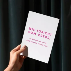 Mutmacher Karte Brustkrebs – Aufmunterung bei Chemotherapie, Geschenk für Mama, Schwester, Freundin