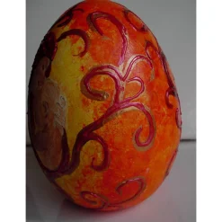 MUTTERLIEBE Geschenk zu Ostern oder Muttertag Skulptur Dekoei Künstler-Ei Dekofigur Ei Osterdeko  handbemaltes Unikat