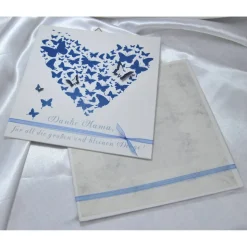 Muttertag Geschenk personalisiert Muttertagsgeschenk Bild Wandbild Mama Herz Schmetterling Druck Braun Türkis Danke