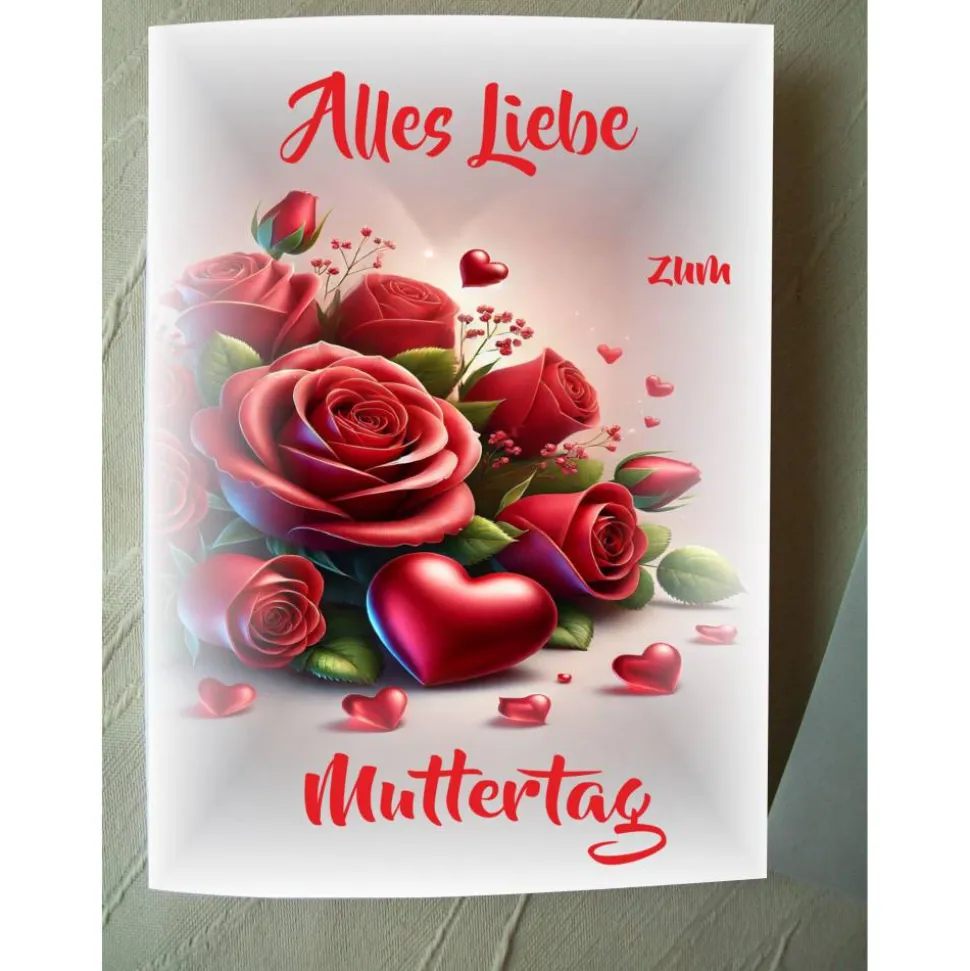 Muttertag, Glückwunschkarte, Klappkarte, Glückwünsche,