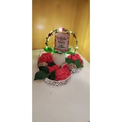 Muttertags Dekoration Tischdeko Geschenk m Beleuchtung 25cm