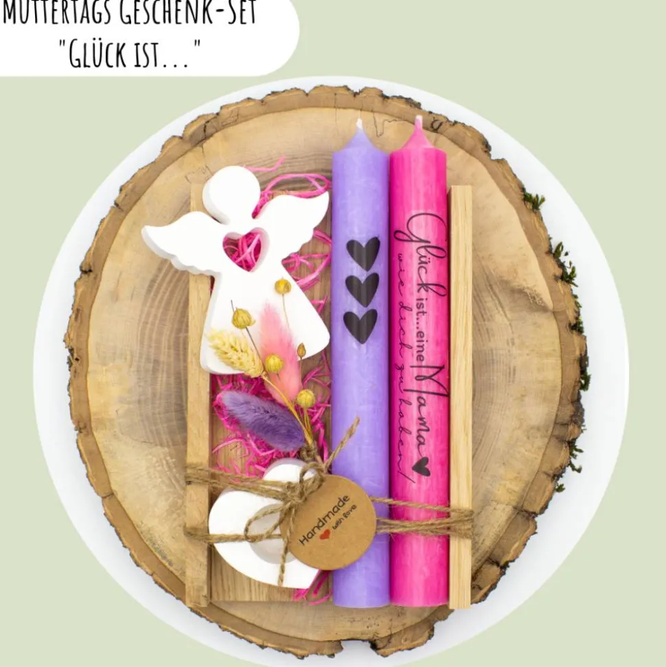 Muttertags Geschenk-Set „Glück ist…“ | Muttertag | Geschenkidee | Geschenkset | Aufmerksamkeit | Mitbringsel