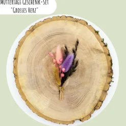 Muttertags Geschenk-Set „Grosses Herz“ | Muttertag | Geschenkidee | Geschenkset | Kerzenhalter | Aufmerksamkeit