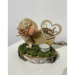Muttertagsgeschenk Muttertag Mamatag Geschenk mit Trockenblumen auf einer Baumscheibe
