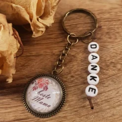 Muttertagsgeschenk Schlüsselanhänger 20mm beste Mama Danke