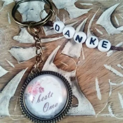 Muttertagsgeschenk Schlüsselanhänger 20mm beste Oma Danke