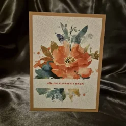 Muttertagskarte / Blumenkarte / Beste Mama / Muttertagsgeschenk / Muttertag / Karte