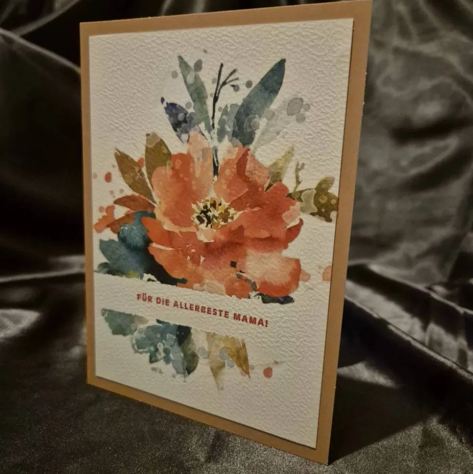 Muttertagskarte / Blumenkarte / Beste Mama / Muttertagsgeschenk / Muttertag / Karte