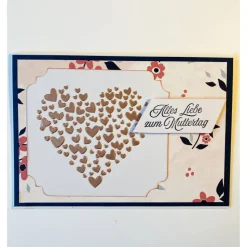 Muttertagskarte  3D Liebeskarte Grußkarte Handgefertigt Stampin up