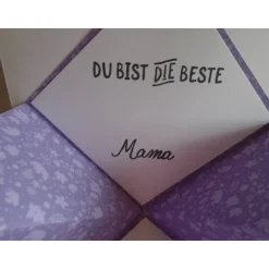 Muttertagskarte Explosionskarte Glückwunschkarte Grußkarte Muttertag  Herzen Mutter Frau