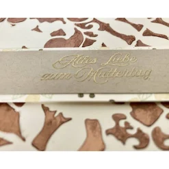 Muttertagskarte  Kraftpapier Umschlag Grußkarte Handgefertigt UniKart