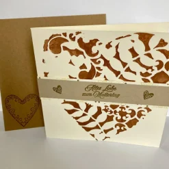 Muttertagskarte  Kraftpapier Umschlag Grußkarte Handgefertigt UniKart