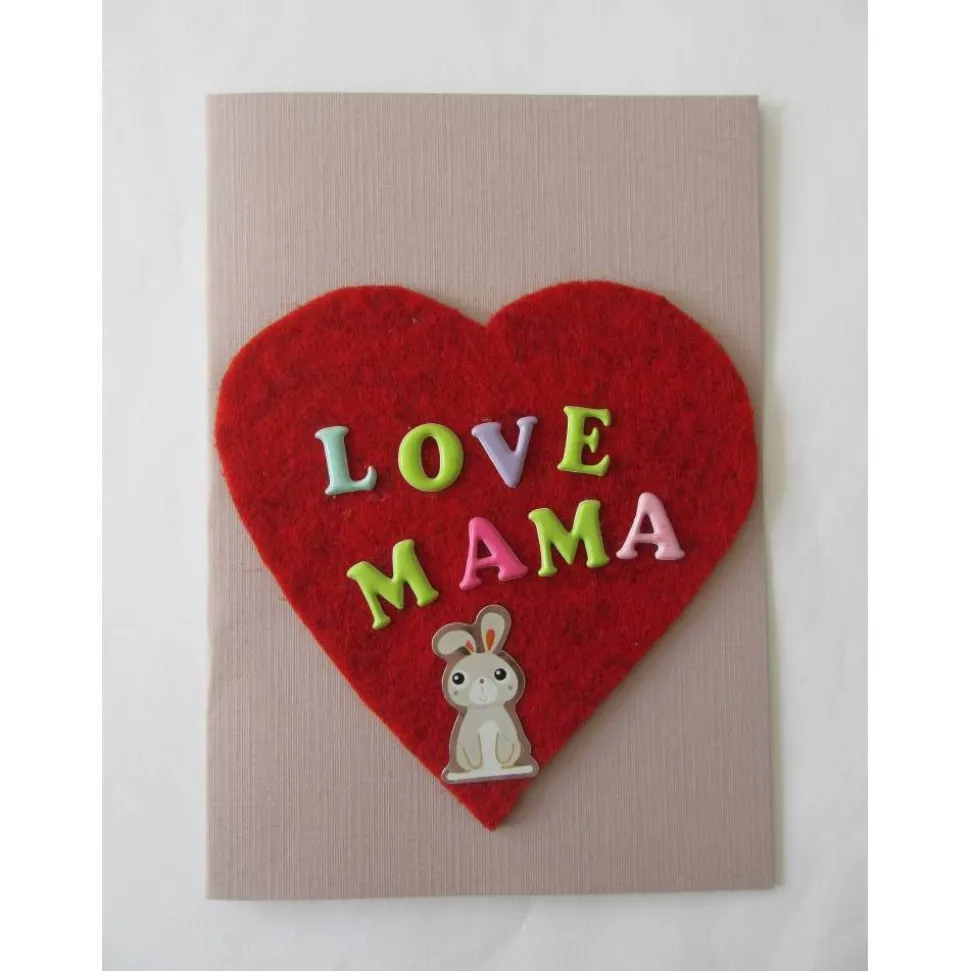 Muttertagskarte mit Herz